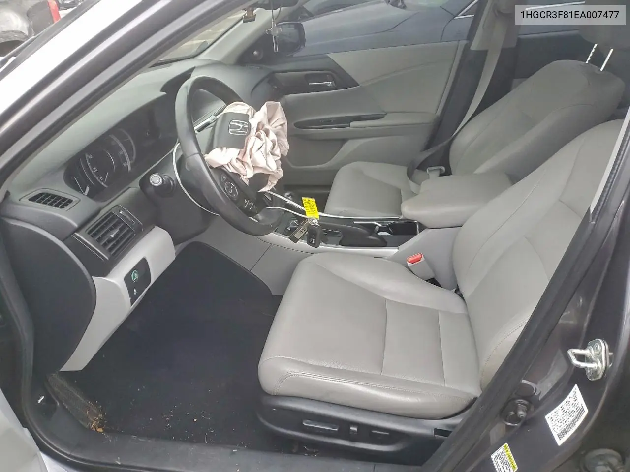1HGCR3F81EA007477 2014 Honda Accord Exl