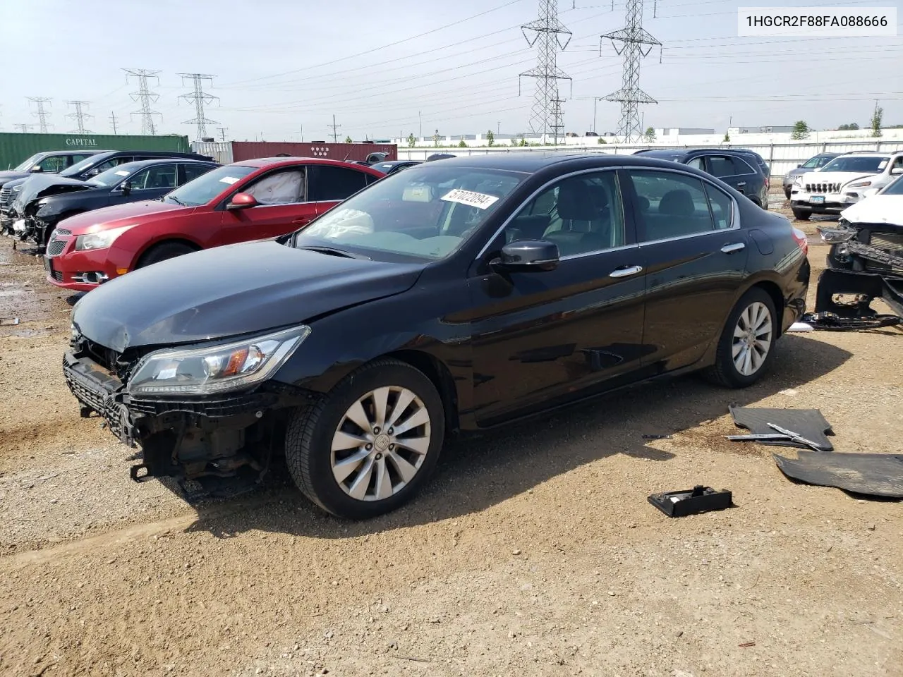 2015 Honda Accord Exl VIN: 1HGCR2F88FA088666 Lot: 57022094