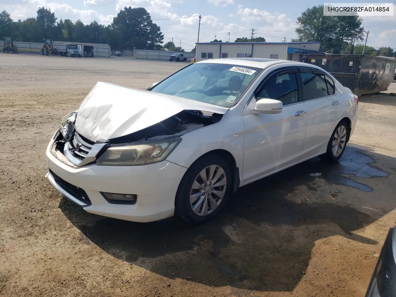 2015 Honda Accord Exl VIN: 1HGCR2F82FA014854 Lot: 72546284