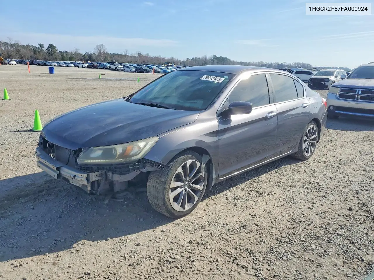 1HGCR2F57FA000924 2015 Honda Accord Sport