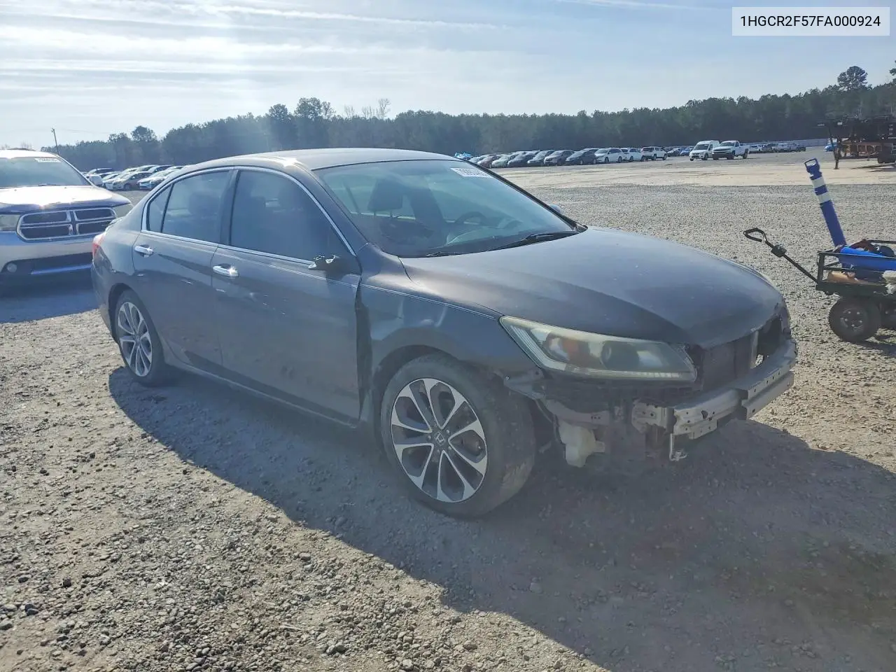 1HGCR2F57FA000924 2015 Honda Accord Sport
