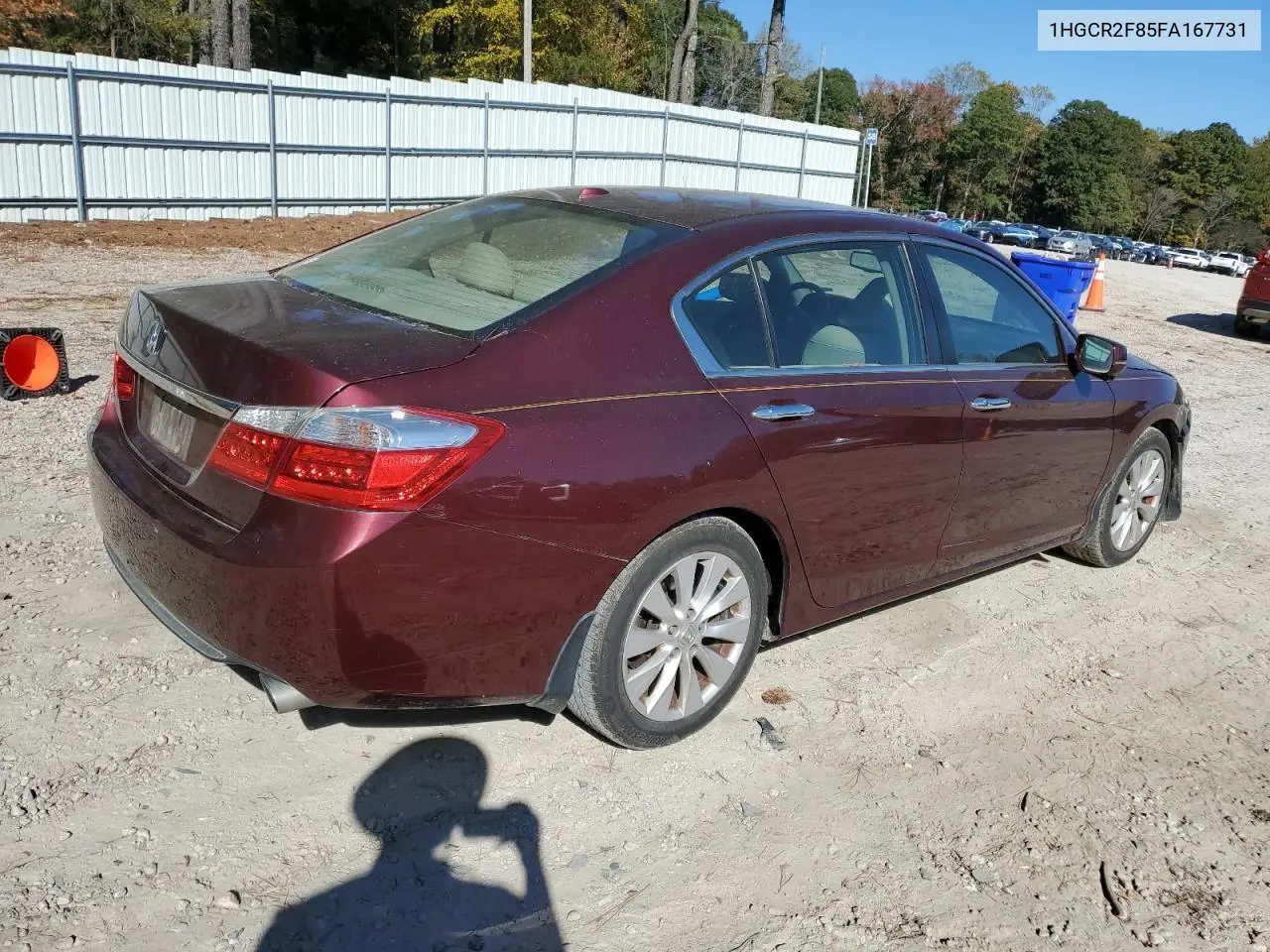 1HGCR2F85FA167731 2015 Honda Accord Exl