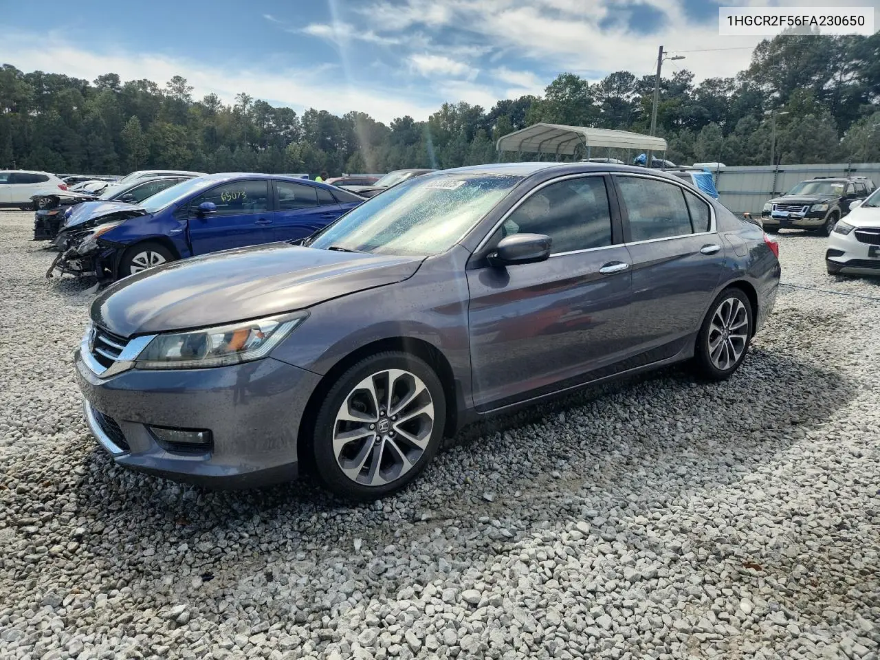 1HGCR2F56FA230650 2015 Honda Accord Sport