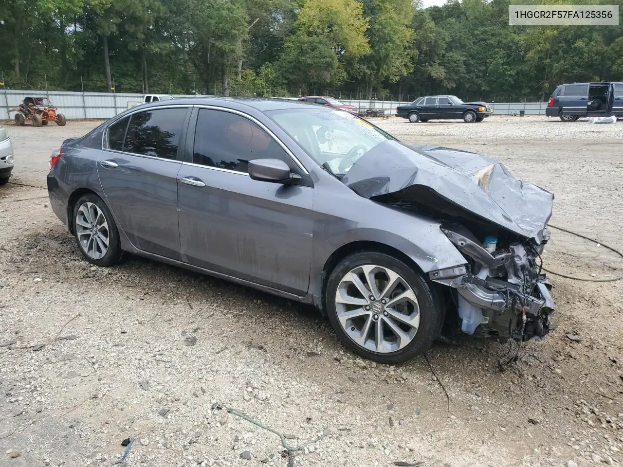 1HGCR2F57FA125356 2015 Honda Accord Sport