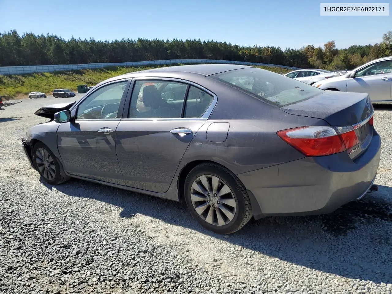 1HGCR2F74FA022171 2015 Honda Accord Ex