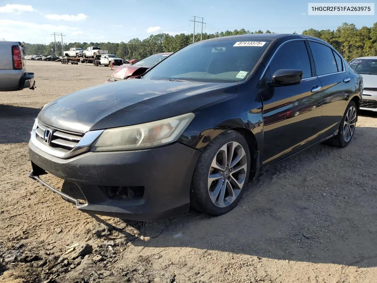 1HGCR2F51FA263975 2015 Honda Accord Sport