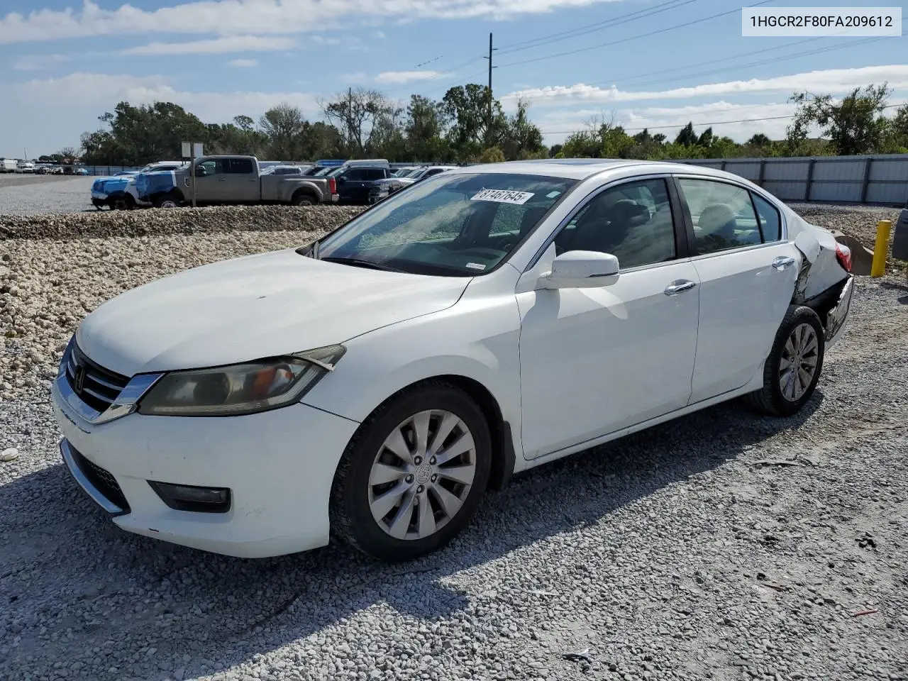 1HGCR2F80FA209612 2015 Honda Accord Exl