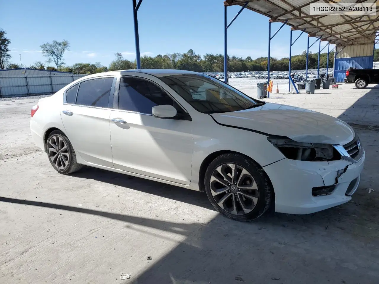 1HGCR2F52FA208113 2015 Honda Accord Sport
