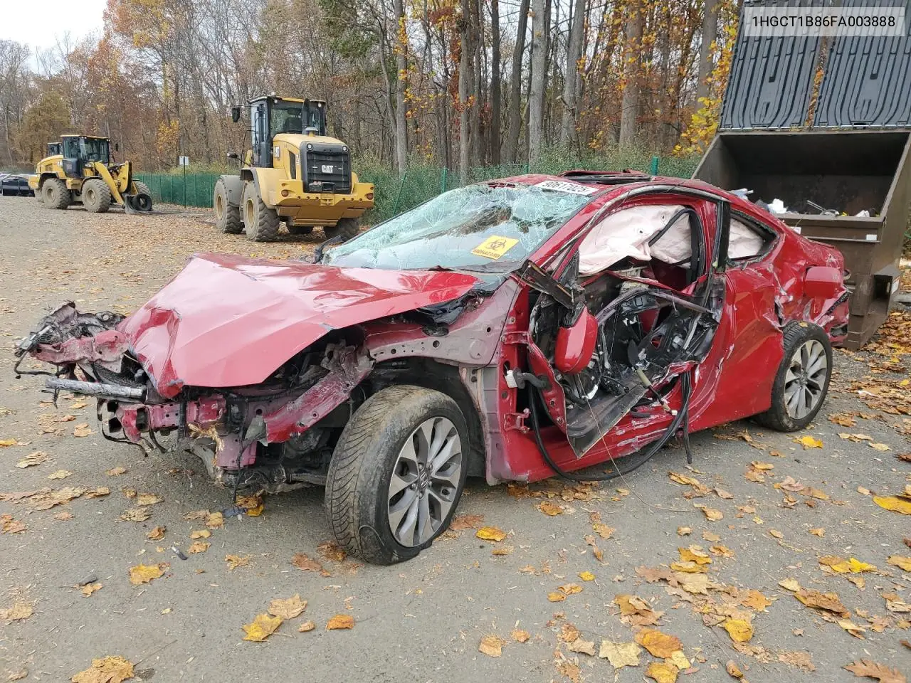 1HGCT1B86FA003888 2015 Honda Accord Exl