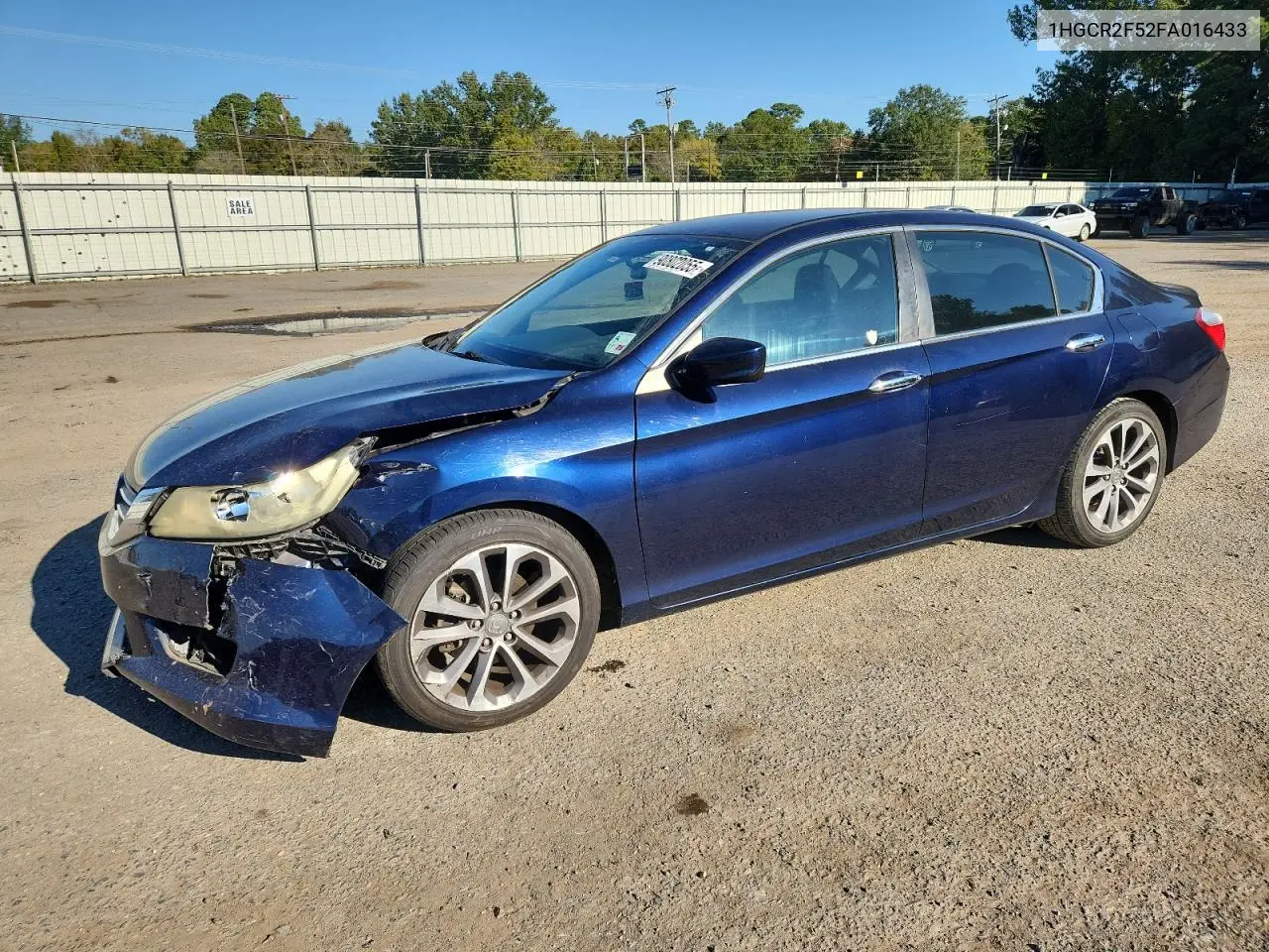 1HGCR2F52FA016433 2015 Honda Accord Sport