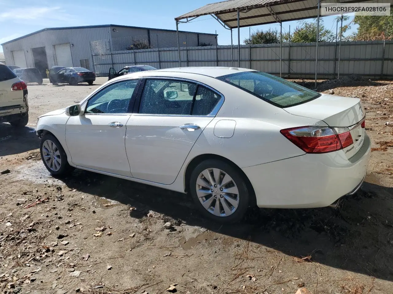 1HGCR3F92FA028106 2015 Honda Accord Touring