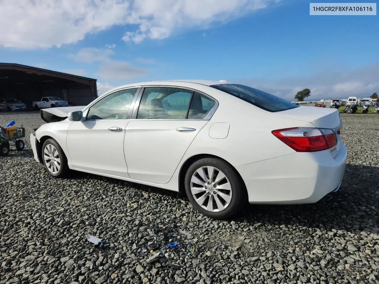 1HGCR2F8XFA106116 2015 Honda Accord Exl