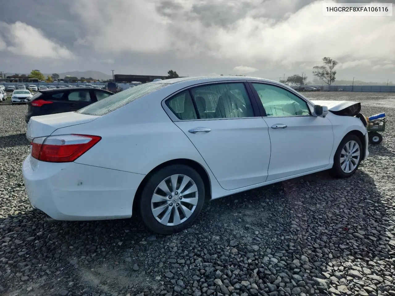 1HGCR2F8XFA106116 2015 Honda Accord Exl