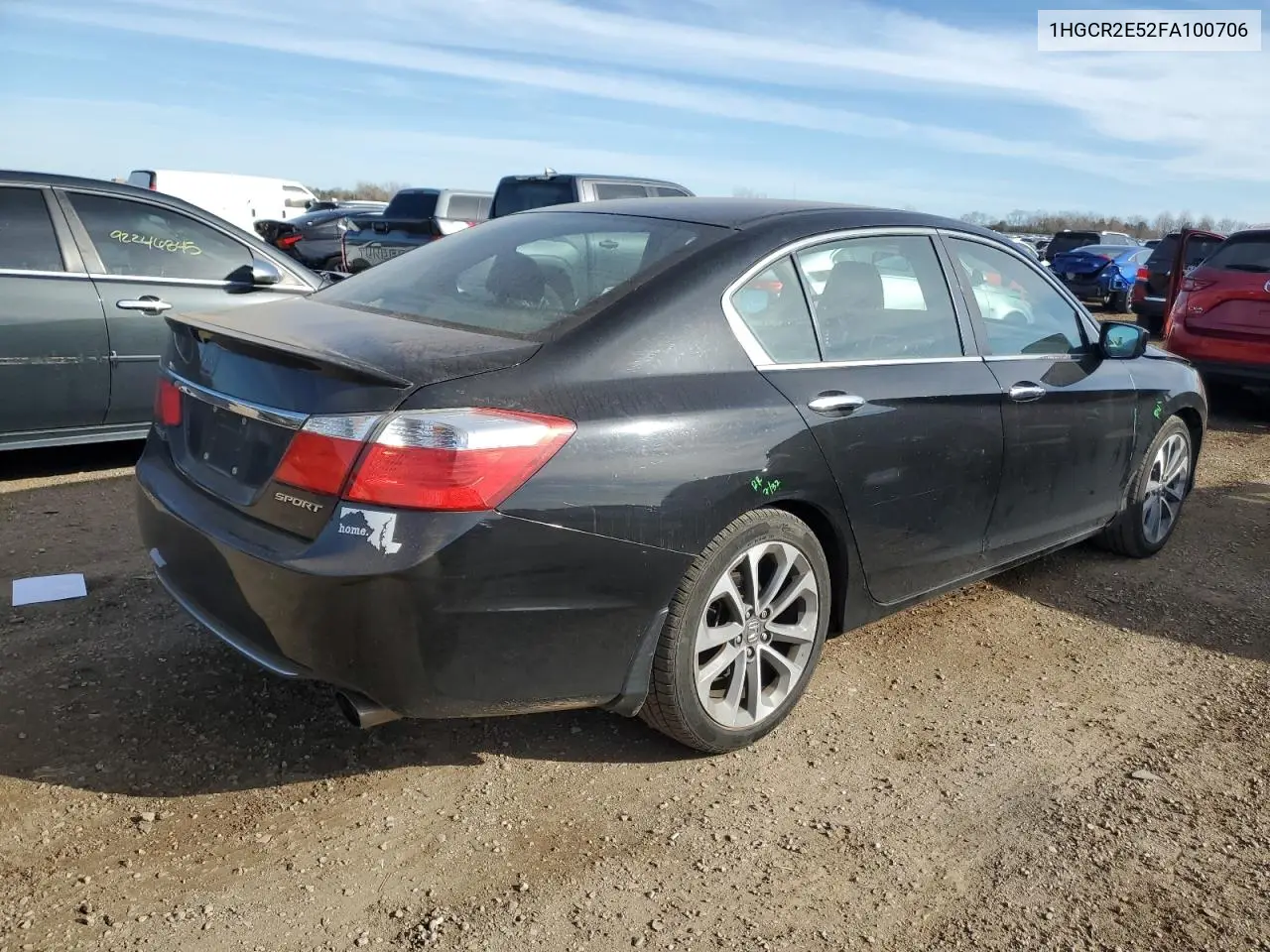 1HGCR2E52FA100706 2015 Honda Accord Sport