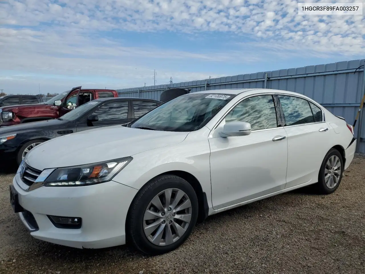 1HGCR3F89FA003257 2015 Honda Accord Exl