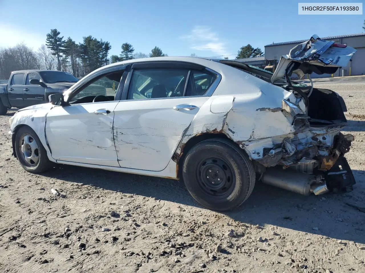1HGCR2F50FA193580 2015 Honda Accord Sport