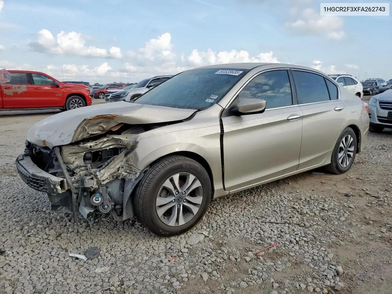 1HGCR2F3XFA262743 2015 Honda Accord Lx