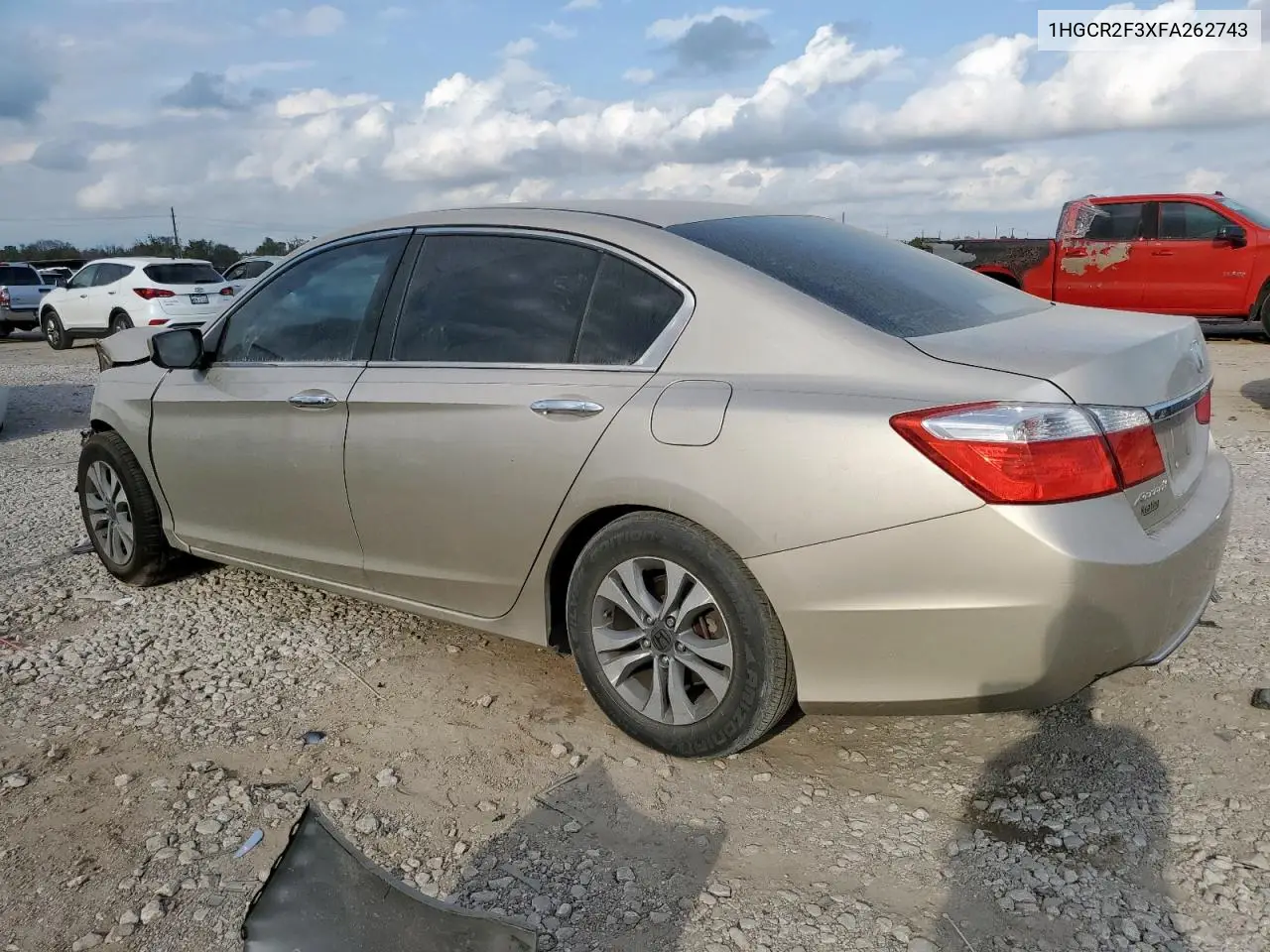 1HGCR2F3XFA262743 2015 Honda Accord Lx