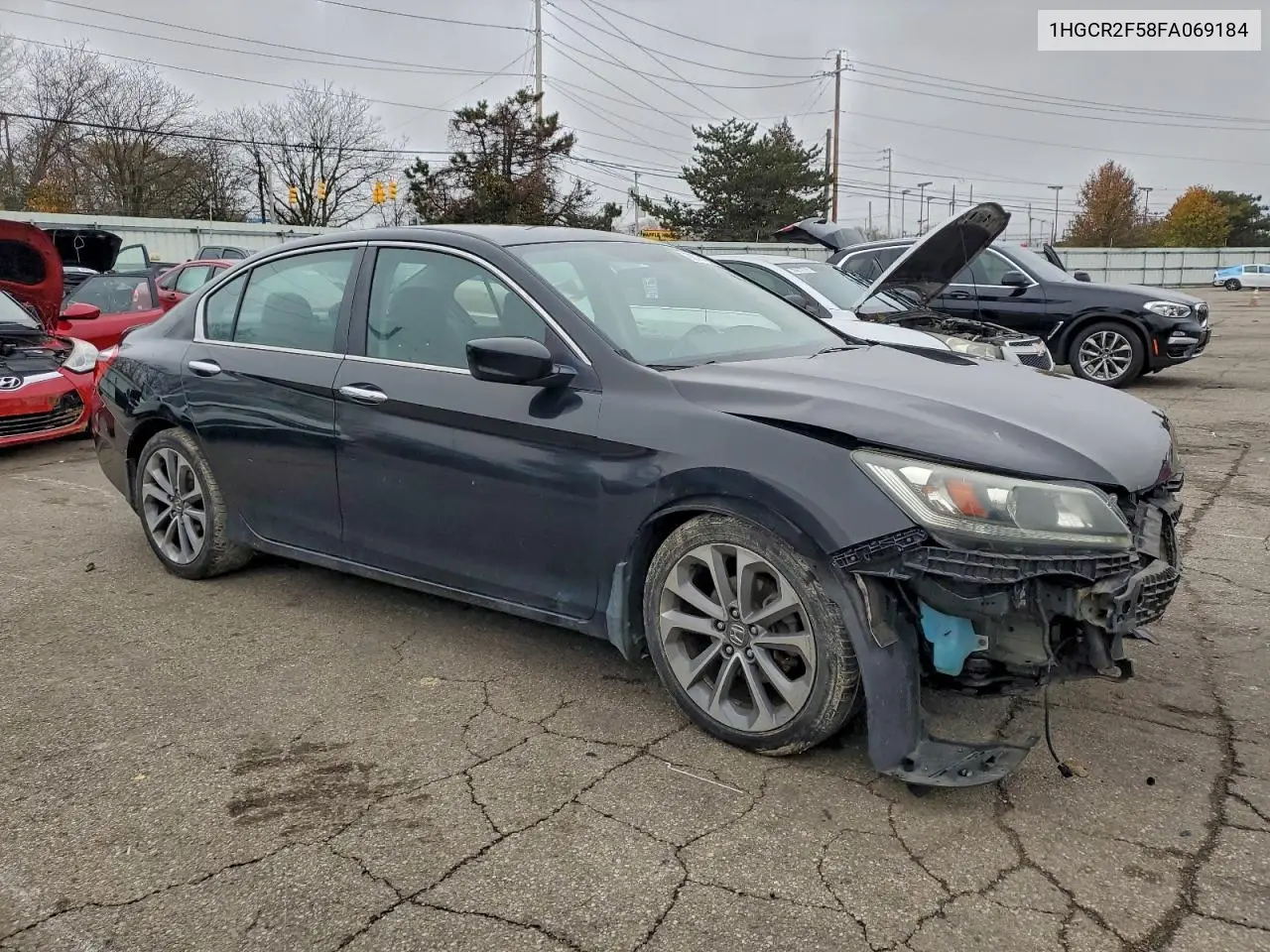 1HGCR2F58FA069184 2015 Honda Accord Sport