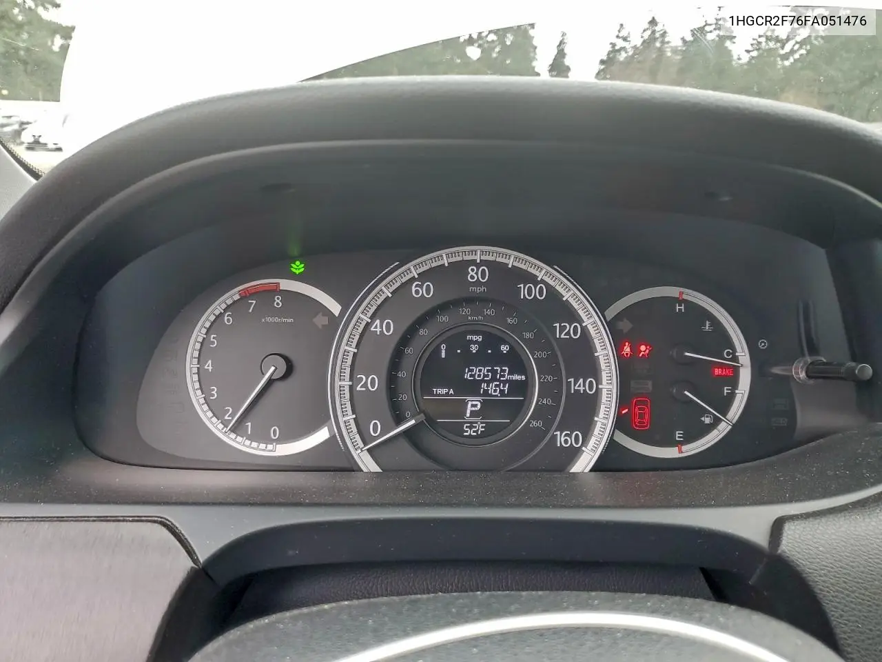 1HGCR2F76FA051476 2015 Honda Accord Ex