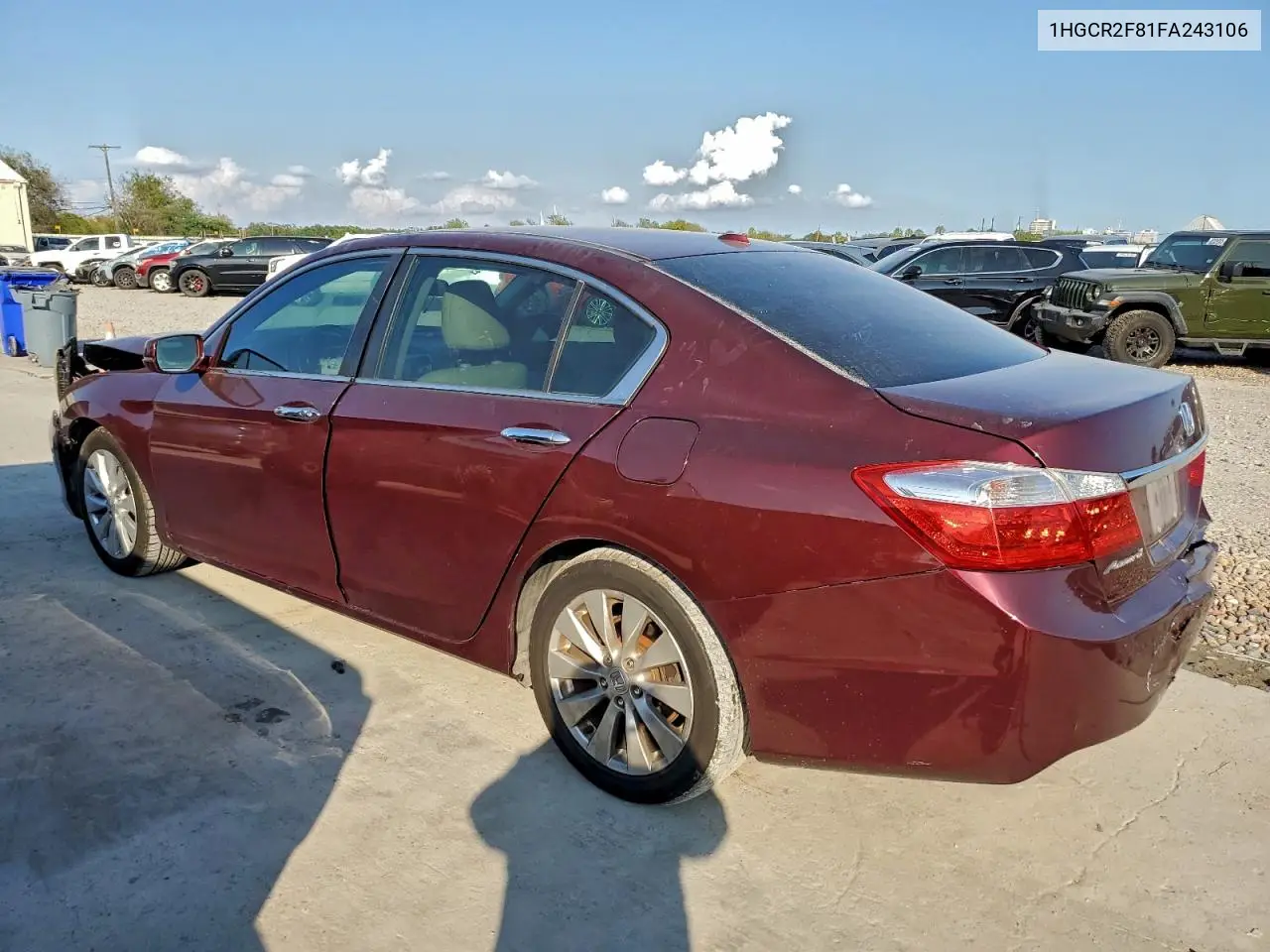 1HGCR2F81FA243106 2015 Honda Accord Exl