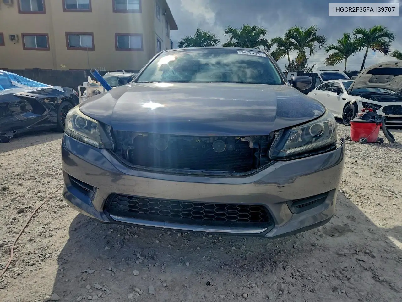 1HGCR2F35FA139707 2015 Honda Accord Lx