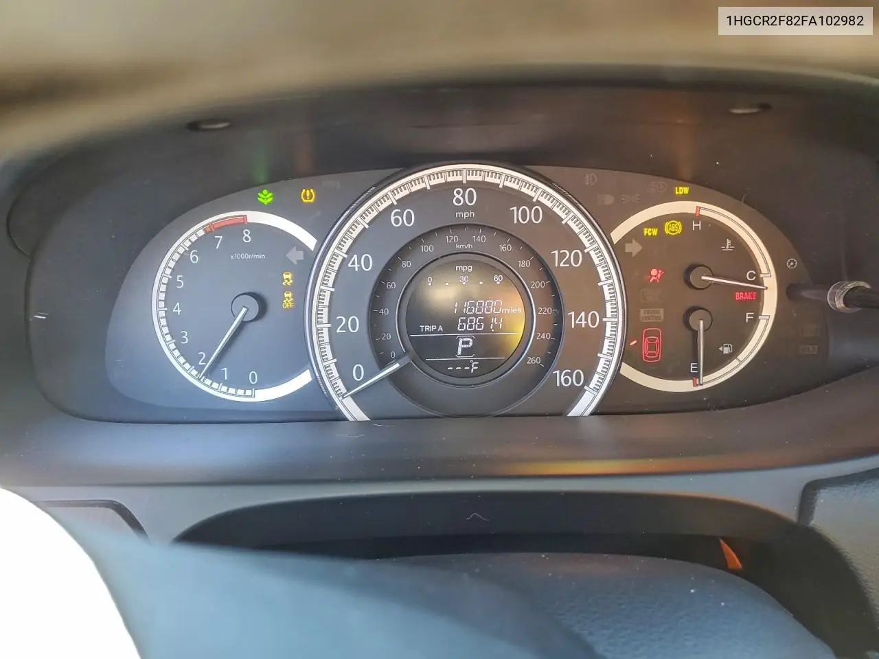 1HGCR2F82FA102982 2015 Honda Accord Exl