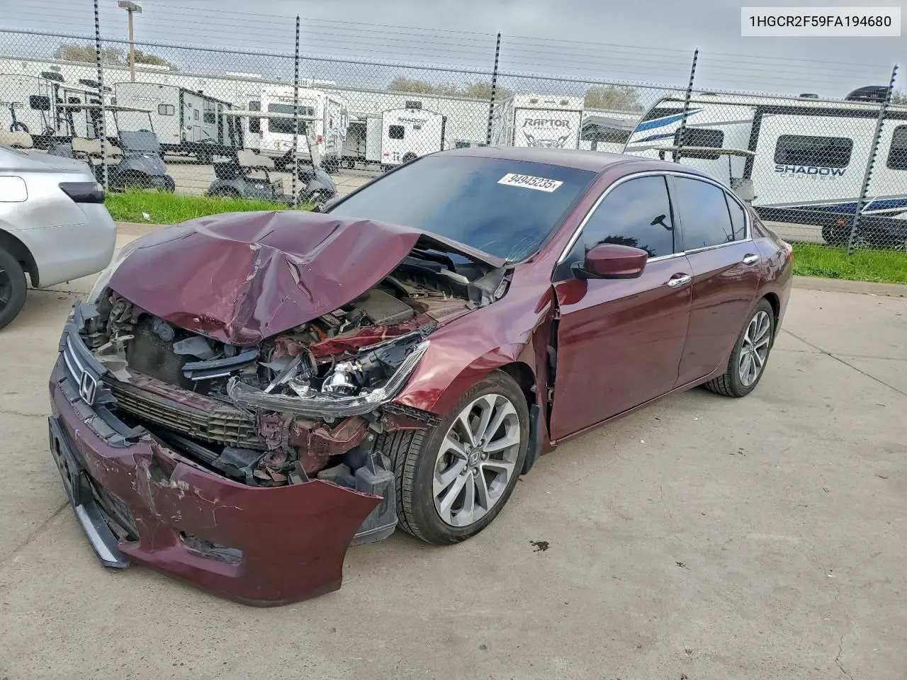 1HGCR2F59FA194680 2015 Honda Accord Sport