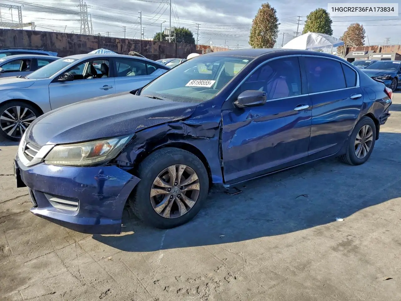 1HGCR2F36FA173834 2015 Honda Accord Lx