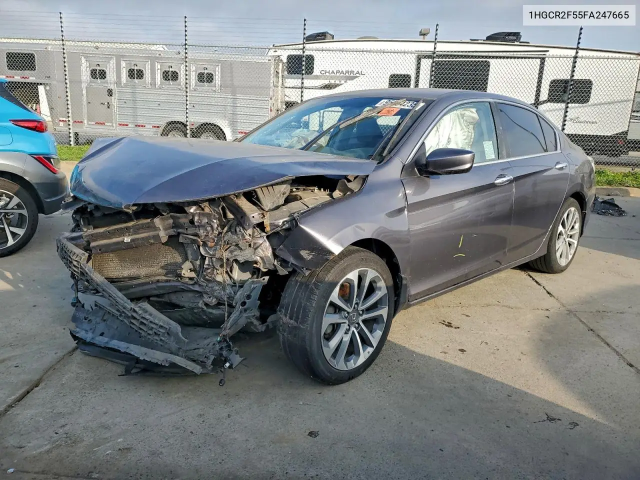 1HGCR2F55FA247665 2015 Honda Accord Sport