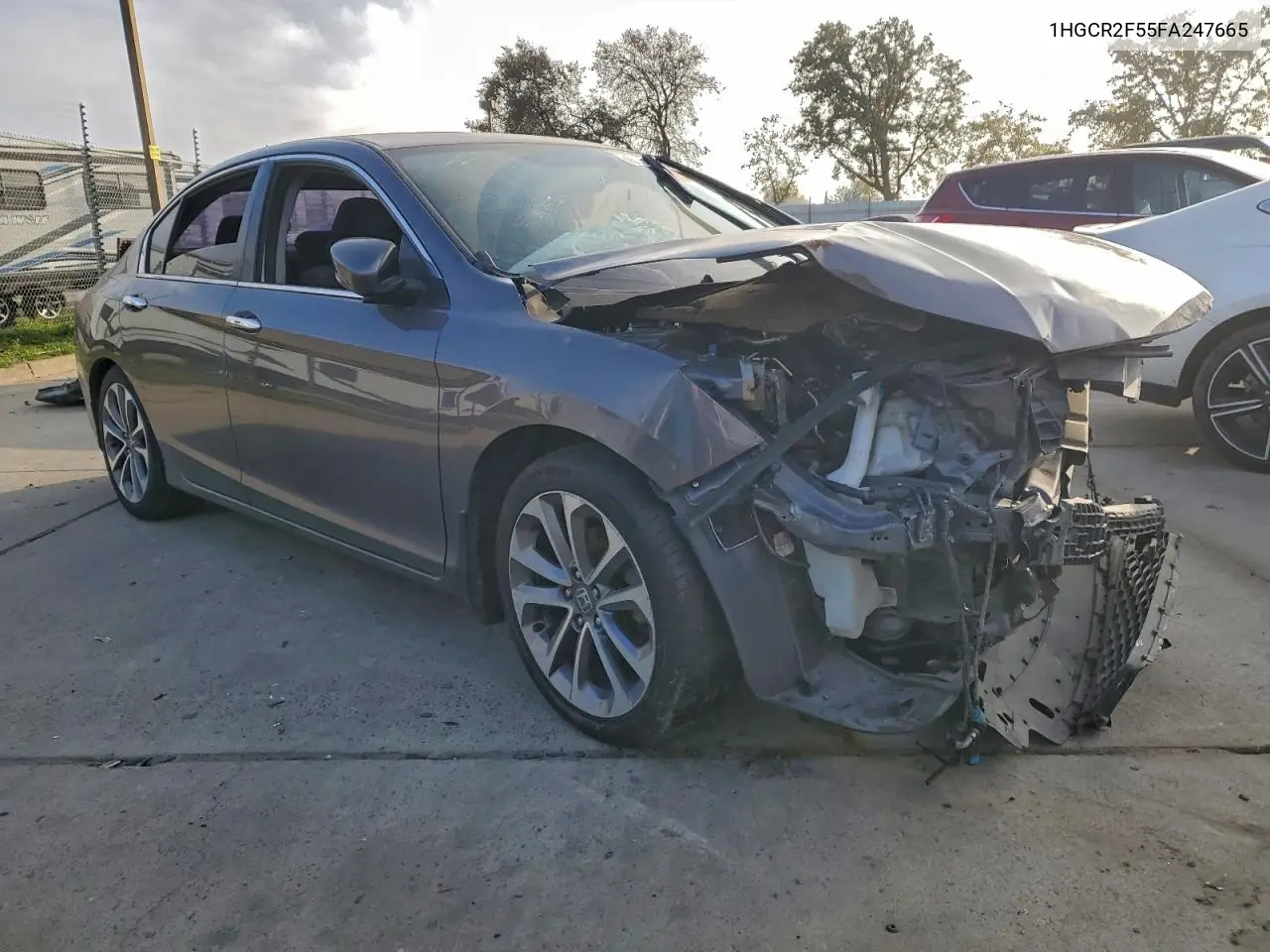 1HGCR2F55FA247665 2015 Honda Accord Sport
