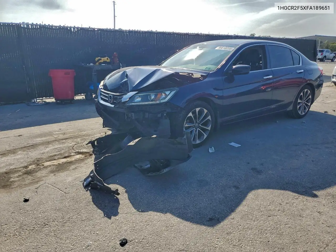 1HGCR2F5XFA189651 2015 Honda Accord Sport