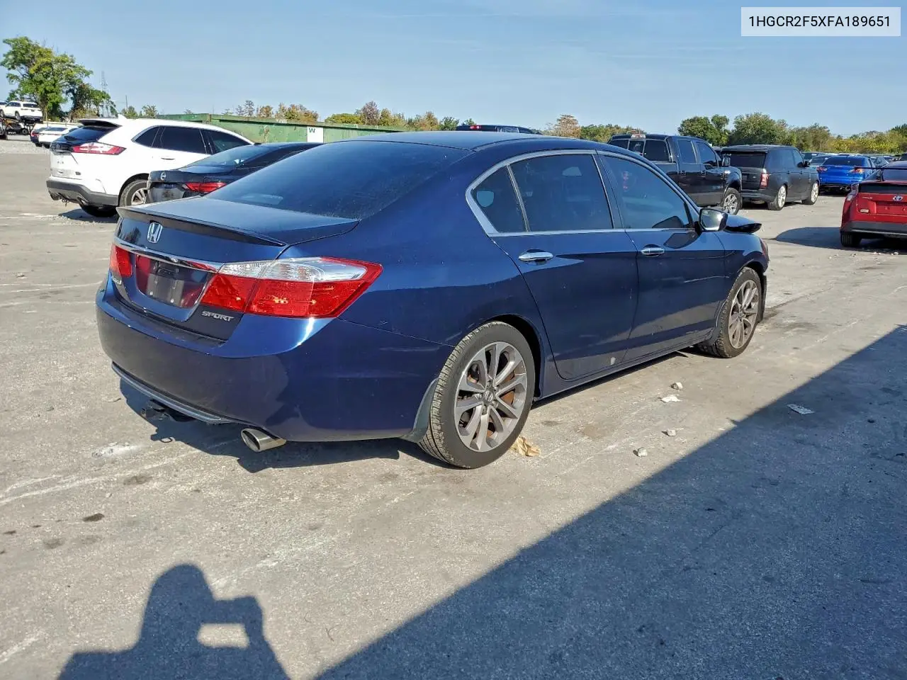 1HGCR2F5XFA189651 2015 Honda Accord Sport