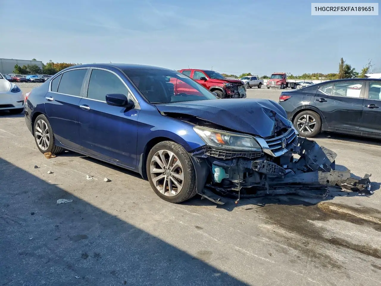 1HGCR2F5XFA189651 2015 Honda Accord Sport