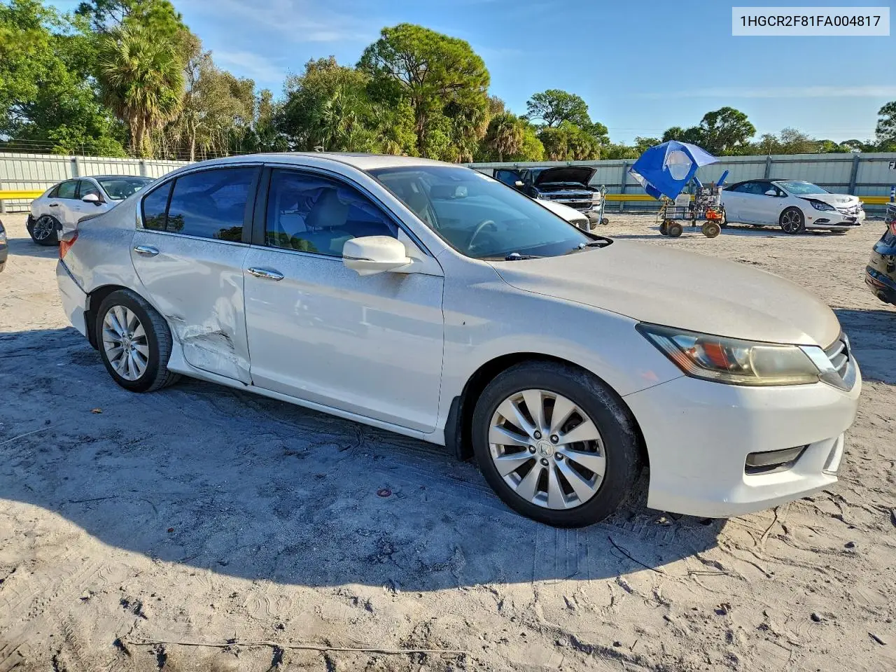 1HGCR2F81FA004817 2015 Honda Accord Exl