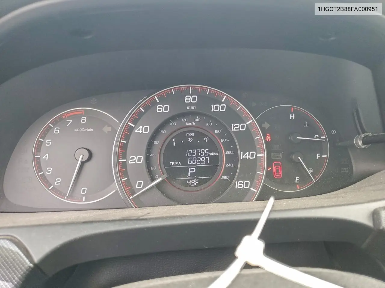 1HGCT2B88FA000951 2015 Honda Accord Exl