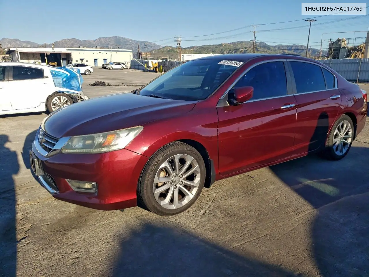 1HGCR2F57FA017769 2015 Honda Accord Sport