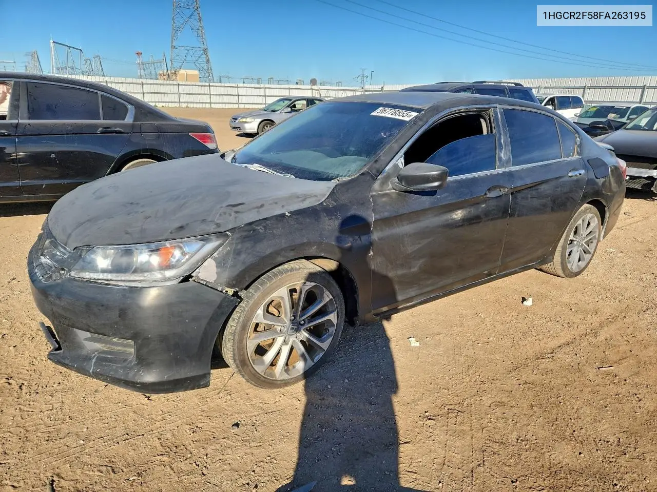 1HGCR2F58FA263195 2015 Honda Accord Sport