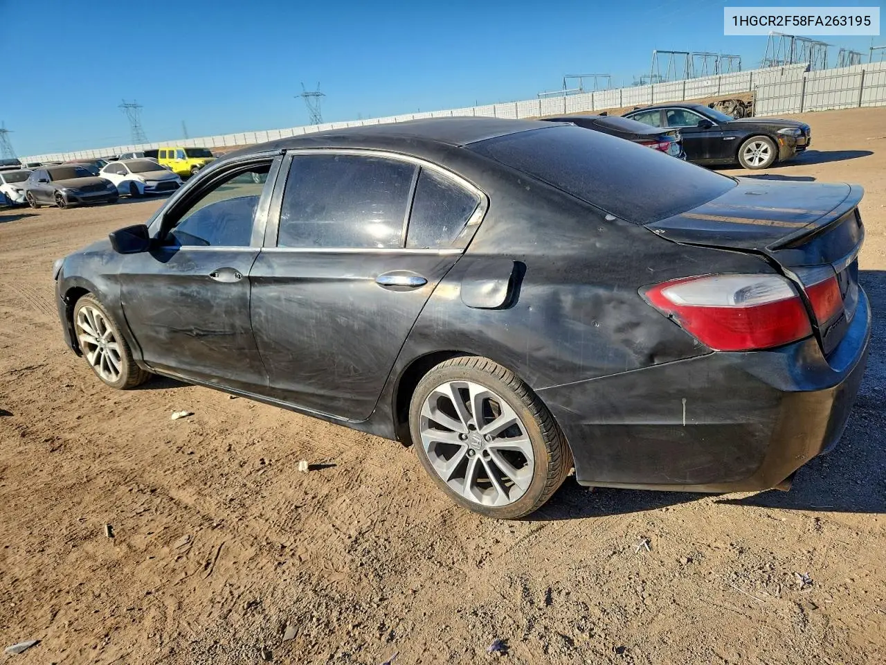1HGCR2F58FA263195 2015 Honda Accord Sport