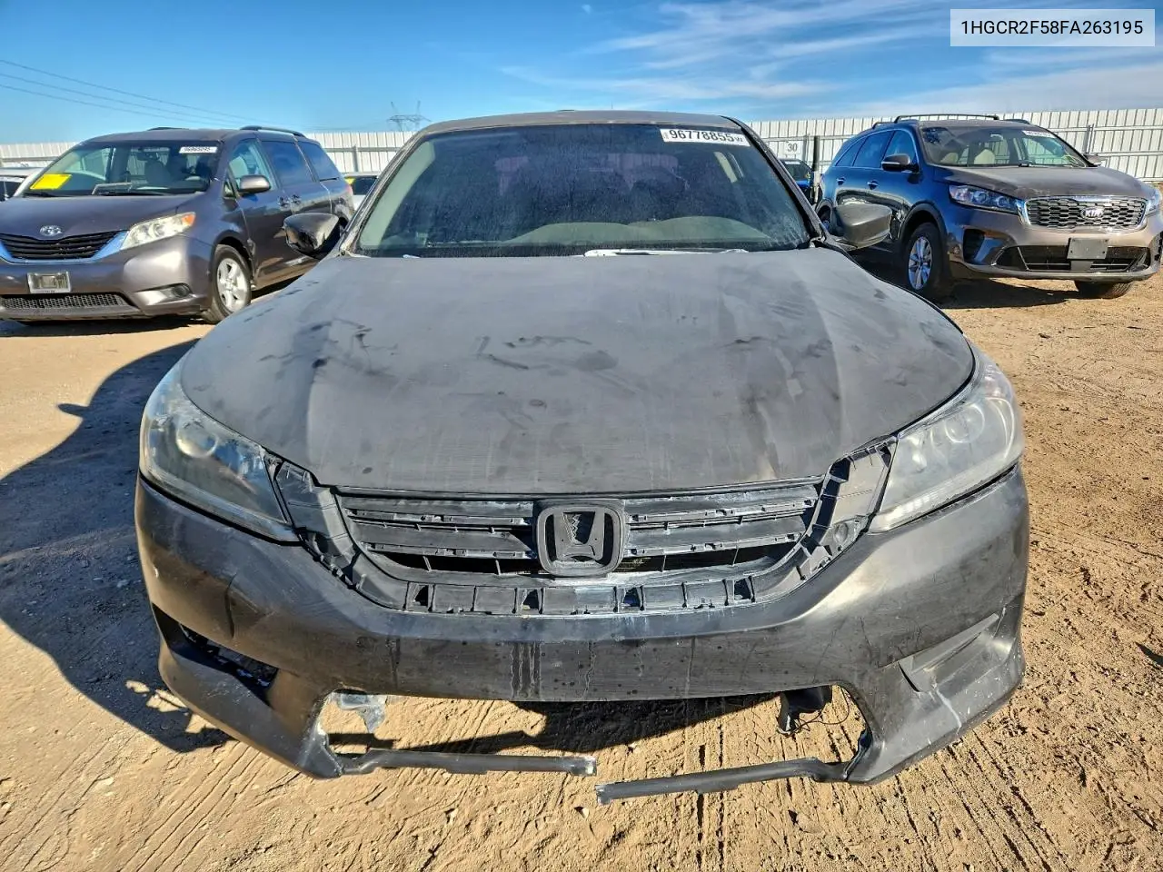 1HGCR2F58FA263195 2015 Honda Accord Sport