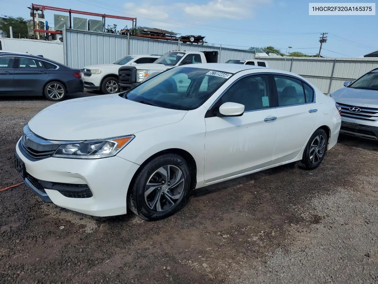 2016 Honda Accord Lx VIN: 1HGCR2F32GA165375 Lot: 57709444