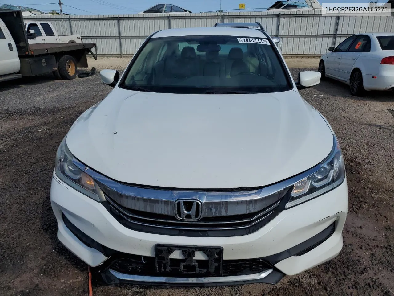 2016 Honda Accord Lx VIN: 1HGCR2F32GA165375 Lot: 57709444