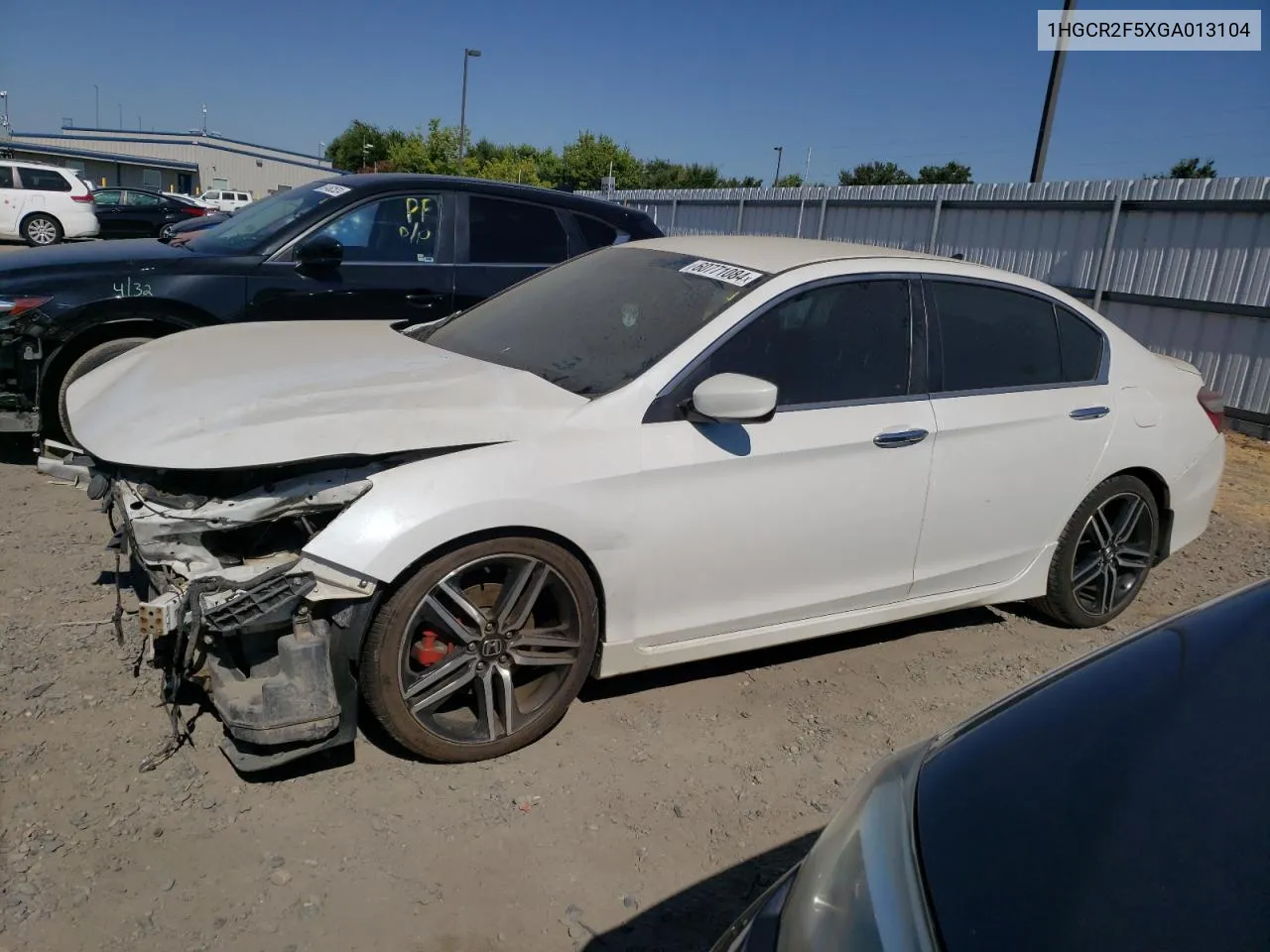 1HGCR2F5XGA013104 2016 Honda Accord Sport