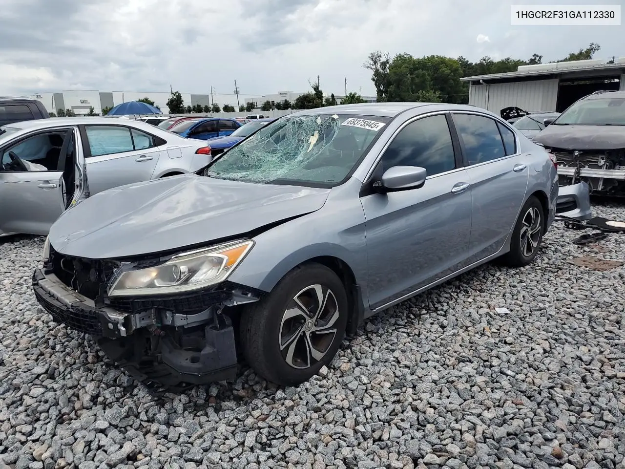 1HGCR2F31GA112330 2016 Honda Accord Lx