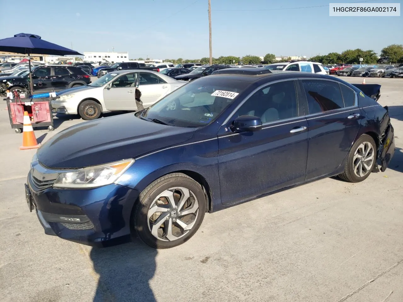 1HGCR2F86GA002174 2016 Honda Accord Exl