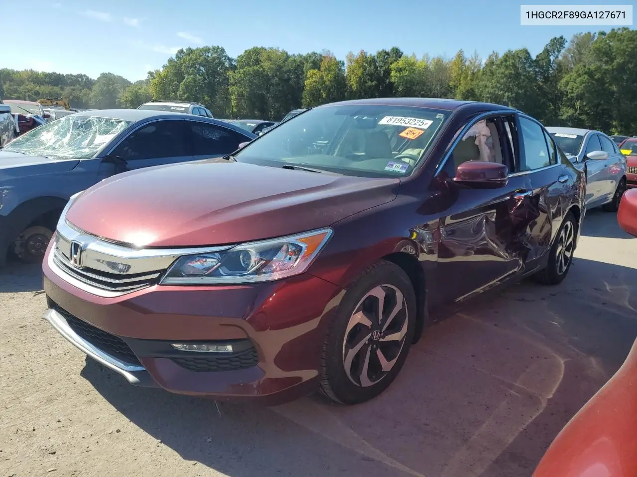 1HGCR2F89GA127671 2016 Honda Accord Exl