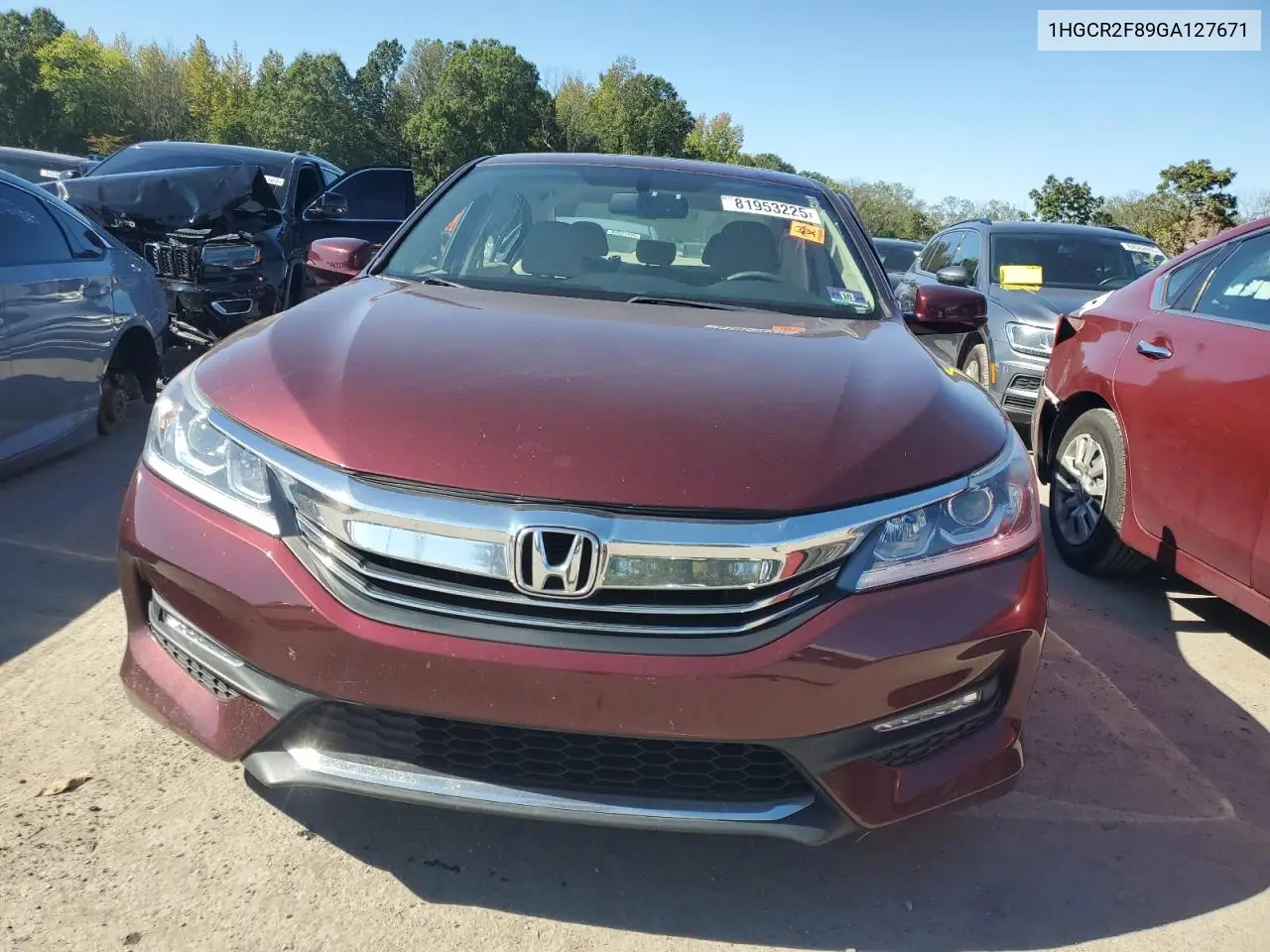 1HGCR2F89GA127671 2016 Honda Accord Exl
