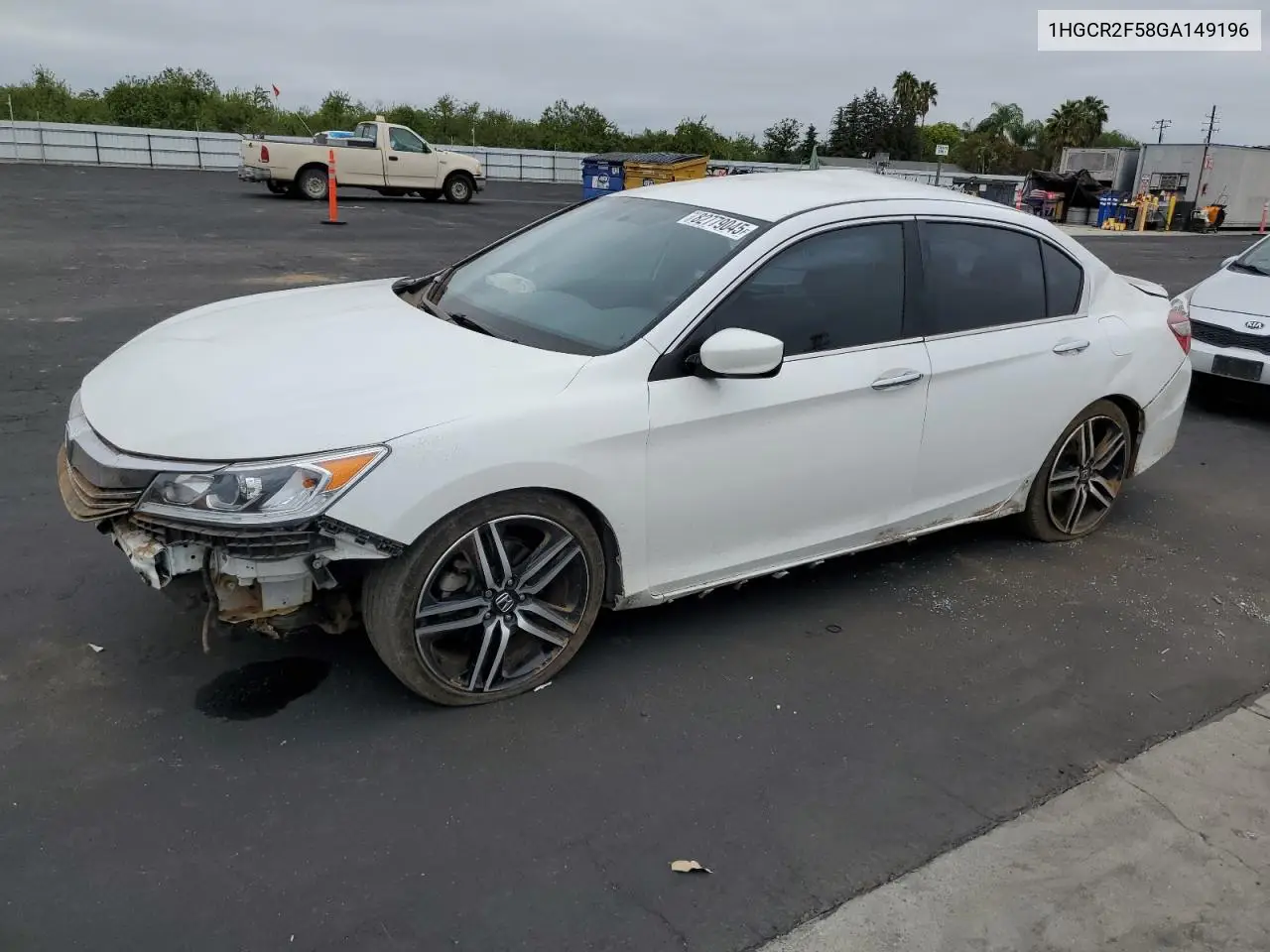 1HGCR2F58GA149196 2016 Honda Accord Sport