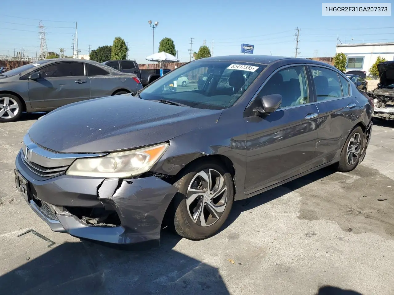 1HGCR2F31GA207373 2016 Honda Accord Lx