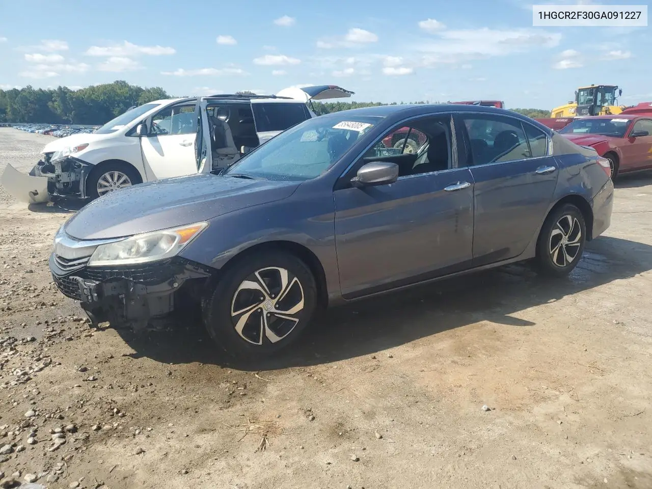 1HGCR2F30GA091227 2016 Honda Accord Lx